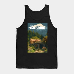 Visit Imladris - Travel Poster - Fantasy Funny Tank Top